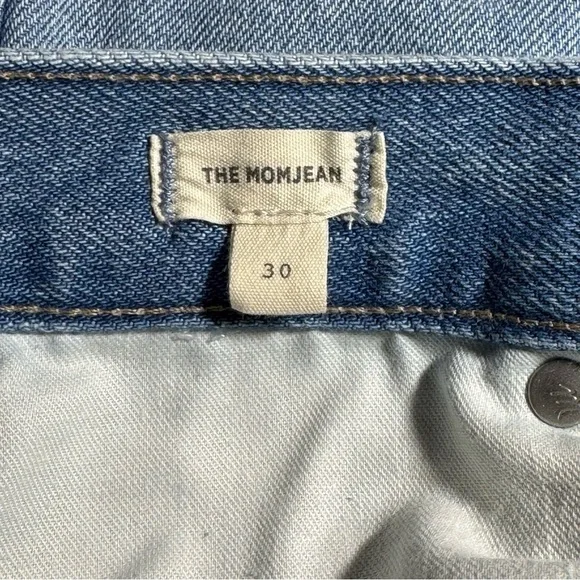 MADEWELL The MOMJEAN in Gilford Wash Ripped Edition High Rise size 30 - Picture 8 of 11